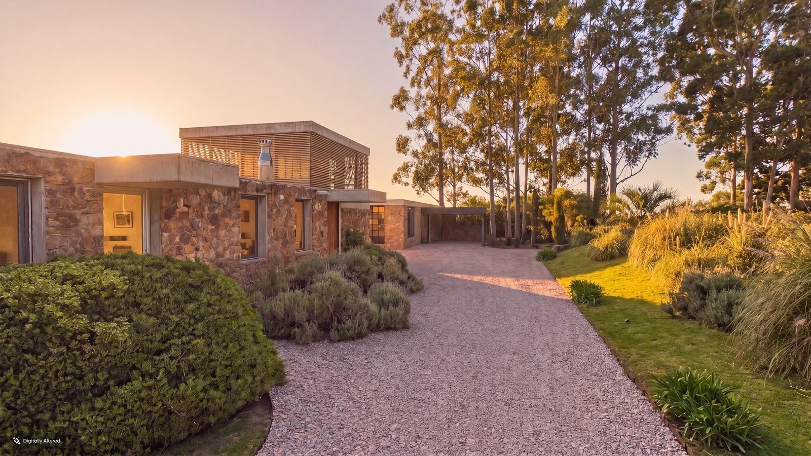 Casa modernista de primera con vistas increíbles al campo